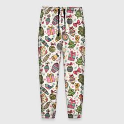 Брюки на резинке мужские Christmas Background, цвет: 3D-принт
