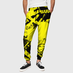 Брюки на резинке мужские Черно-желтый беспредел, цвет: 3D-принт — фото 2