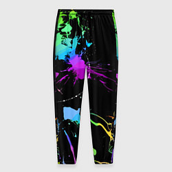 Брюки на резинке мужские Neon vanguard fashion pattern, цвет: 3D-принт