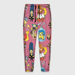 Мужские брюки Персонажи Симпсонов - horror pattern