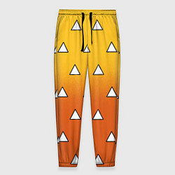 Мужские брюки Оранжевое кимоно с треугольниками - Зеницу клинок