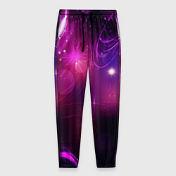 Мужские брюки Фиолетовые неоновые блики