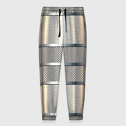 Мужские брюки Металлические полосы - текстура алюминия
