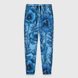 Мужские брюки Синие цветы