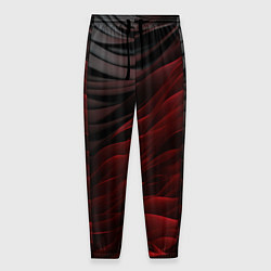 Брюки на резинке мужские Темно-красная текстура, цвет: 3D-принт