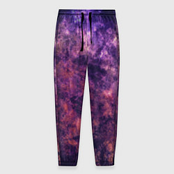 Мужские брюки Текстура - Purple galaxy