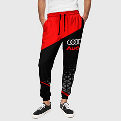 Брюки на резинке мужские Ауди - sportwear, цвет: 3D-принт — фото 2