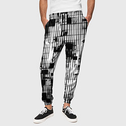 Брюки на резинке мужские Устрашающая сеть, цвет: 3D-принт — фото 2