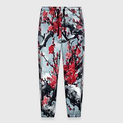 Мужские брюки Лепестки цветущей вишни - сакура