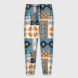 Мужские брюки Этнический мозаичный геометрический паттерн