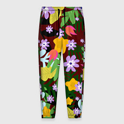 Мужские брюки Гавайская цветочная расцветка