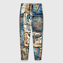 Мужские брюки Пэчворк из Египетских мотивов