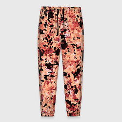 Мужские брюки Абстракция персиковый пятнистый