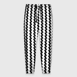 Мужские брюки Чёрно-белые вертикальные полосы