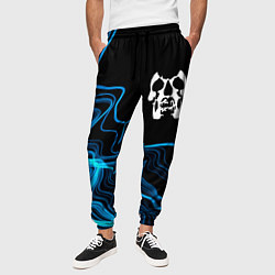 Брюки на резинке мужские Deftones sound wave, цвет: 3D-принт — фото 2
