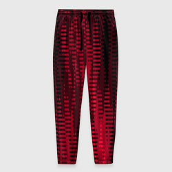 Мужские брюки Тёмный красный абстрактные полосы