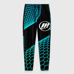 Брюки на резинке мужские Lifan electro hexagon, цвет: 3D-принт