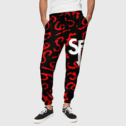 Брюки на резинке мужские Sally Face roglike game, цвет: 3D-принт — фото 2