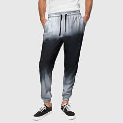 Брюки на резинке мужские Разводы черной краски, цвет: 3D-принт — фото 2