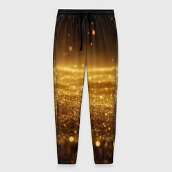 Мужские брюки Золотая пыль на черном