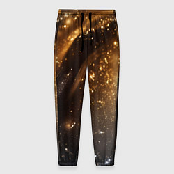 Мужские брюки Блестящая текстура кофейного цвета