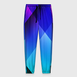Брюки на резинке мужские Color blue, цвет: 3D-принт