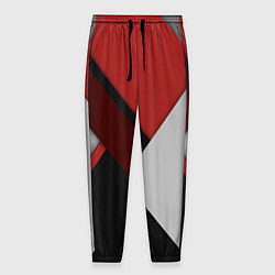 Мужские брюки Color black red grey