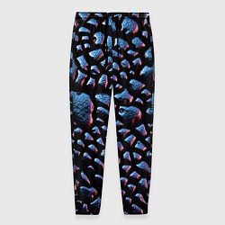 Брюки на резинке мужские Макро кожа змеи, цвет: 3D-принт