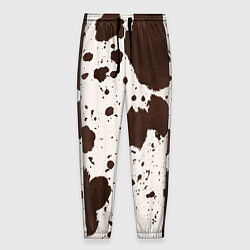Брюки на резинке мужские Коровий принт, цвет: 3D-принт