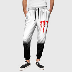 Брюки на резинке мужские Monster energy splash smoke, цвет: 3D-принт — фото 2