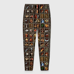 Брюки на резинке мужские Артефакты меча и магии, цвет: 3D-принт
