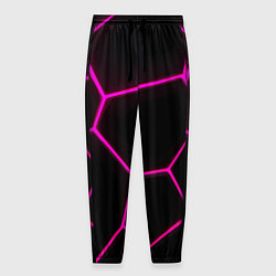 Мужские брюки Черные соты текстура