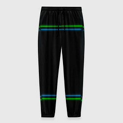 Мужские брюки Neon green light blue