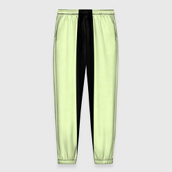 Мужские брюки Color light green black line