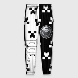 Брюки на резинке мужские Doom x minecraft pattern, цвет: 3D-принт