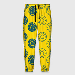 Брюки на резинке мужские Ряды из спортивных мячей, цвет: 3D-принт