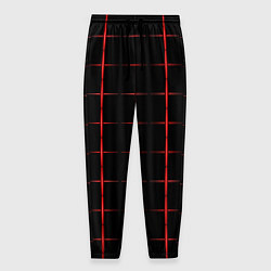 Мужские брюки Color black red crosses