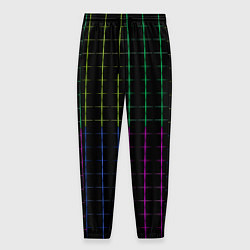 Мужские брюки Color black multicolored stripes