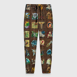 Брюки на резинке мужские Все навыки в героях 3, цвет: 3D-принт