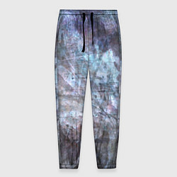 Брюки на резинке мужские Абстракция - gray-blue hurricane, цвет: 3D-принт