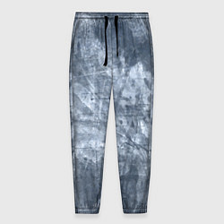 Брюки на резинке мужские Абстракция - gray-blue, цвет: 3D-принт