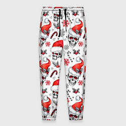 Мужские брюки Новогодние черепа
