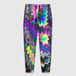 Брюки на резинке мужские Абстракция переливы, цвет: 3D-принт