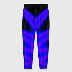Брюки на резинке мужские Color neon blue, цвет: 3D-принт