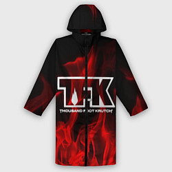 Дождевик мужской Thousand Foot Krutch: Red Flame, цвет: 3D-принт