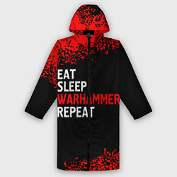 Дождевик мужской Eat Sleep Warhammer Repeat - Спрей, цвет: 3D-принт