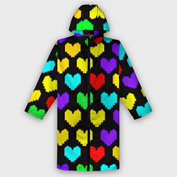 Дождевик мужской Undertale heart pattern, цвет: 3D-принт