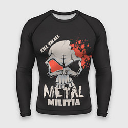 Рашгард мужской Metal Militia, цвет: 3D-принт