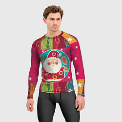 Рашгард мужской Дед мороз, цвет: 3D-принт — фото 2