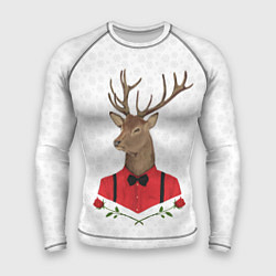Рашгард мужской Christmas Deer, цвет: 3D-принт